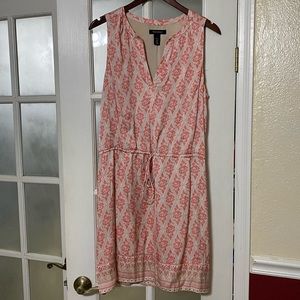 White House Black Market, Pink and Cream, size 14, dress.